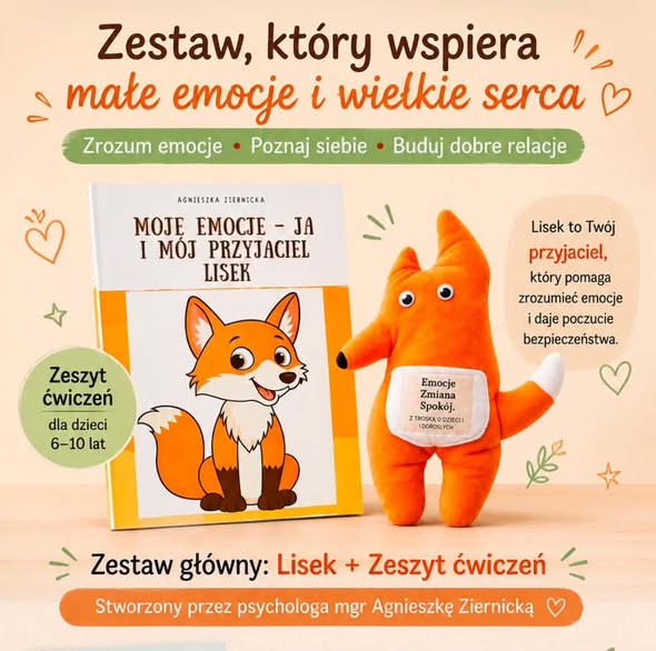 Twój przyjaciel lisek - maskotka + zeszyt ćwiczeń